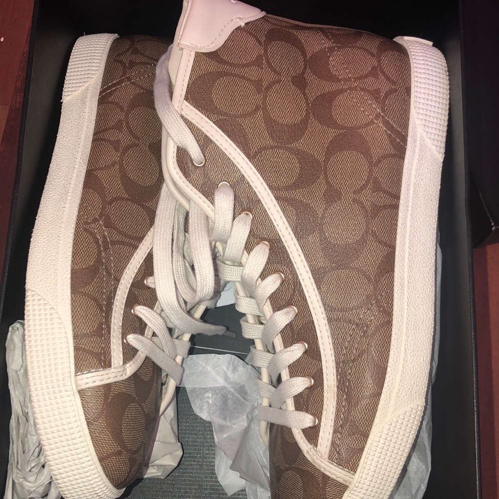 Coach shoes, worn once, excellent condition